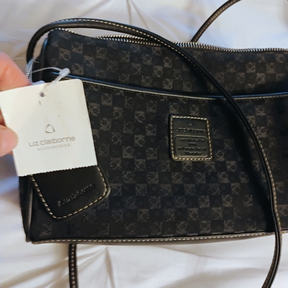 Liz Claiborne Black Checkered Women's Bag